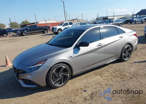 2023 Hyundai Elantra N Line из США, поврежденный, VIN KMHLR4AF0PU629673